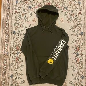 Men’s Carhartt Work Hoodie Olive Green